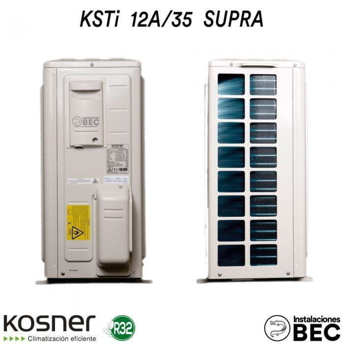 AIRE ACONDICIONADO KOSNER KSTI 12A 35 SUPRA R 32 Instalaciones BEC 