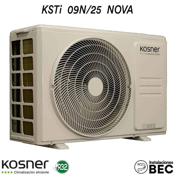 AIRE ACONDICIONADO KOSNER KSTi 09N 25 NOVA R 32 Instalaciones BEC 