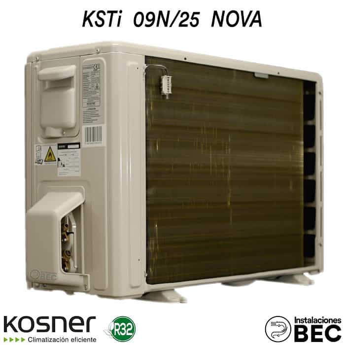 AIRE ACONDICIONADO KOSNER KSTi 09N 25 NOVA R 32 Instalaciones BEC 