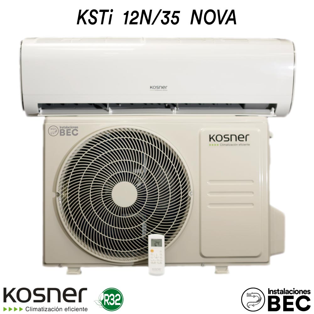Ficha con características del aire acondicionado KOSNER KSTi 12N/35 NOVA - eficiencia