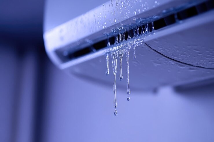 aire acondicionado gotea agua