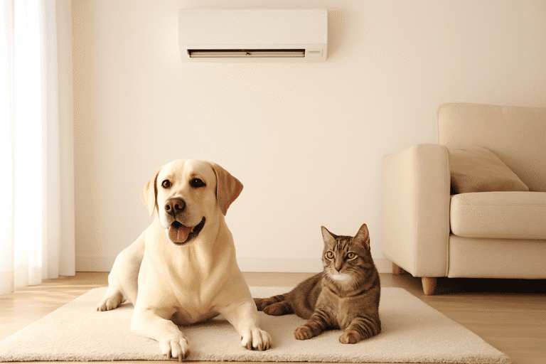 cómo mantener el aire acondicionado limpio con mascotas