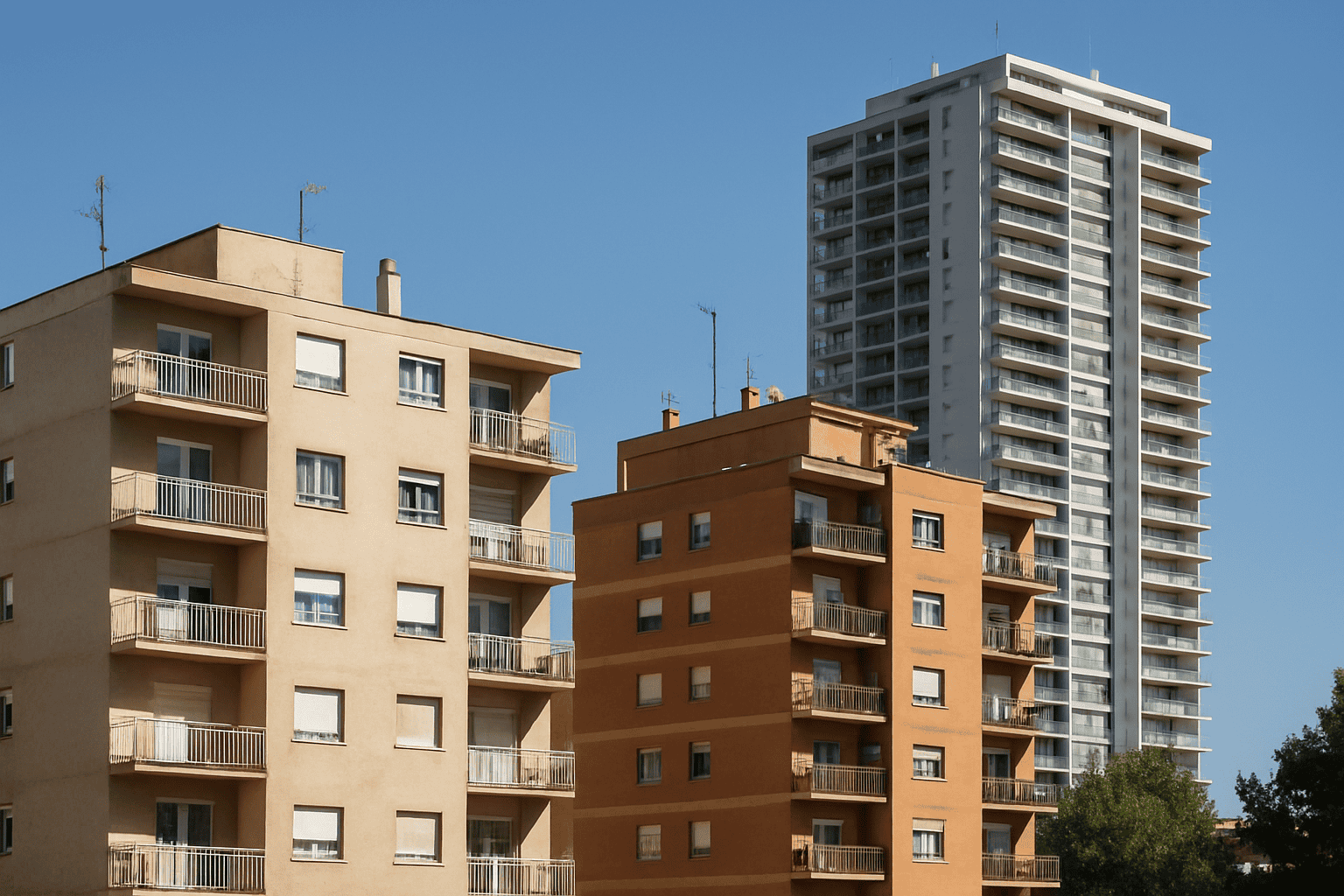 Acero y hormigón en construcción de instalaciones eléctricas y mecánicas para edificios residenciales y comerciales en InstalacionesBEC, expertos en instalaciones en altura y reformas integrales.